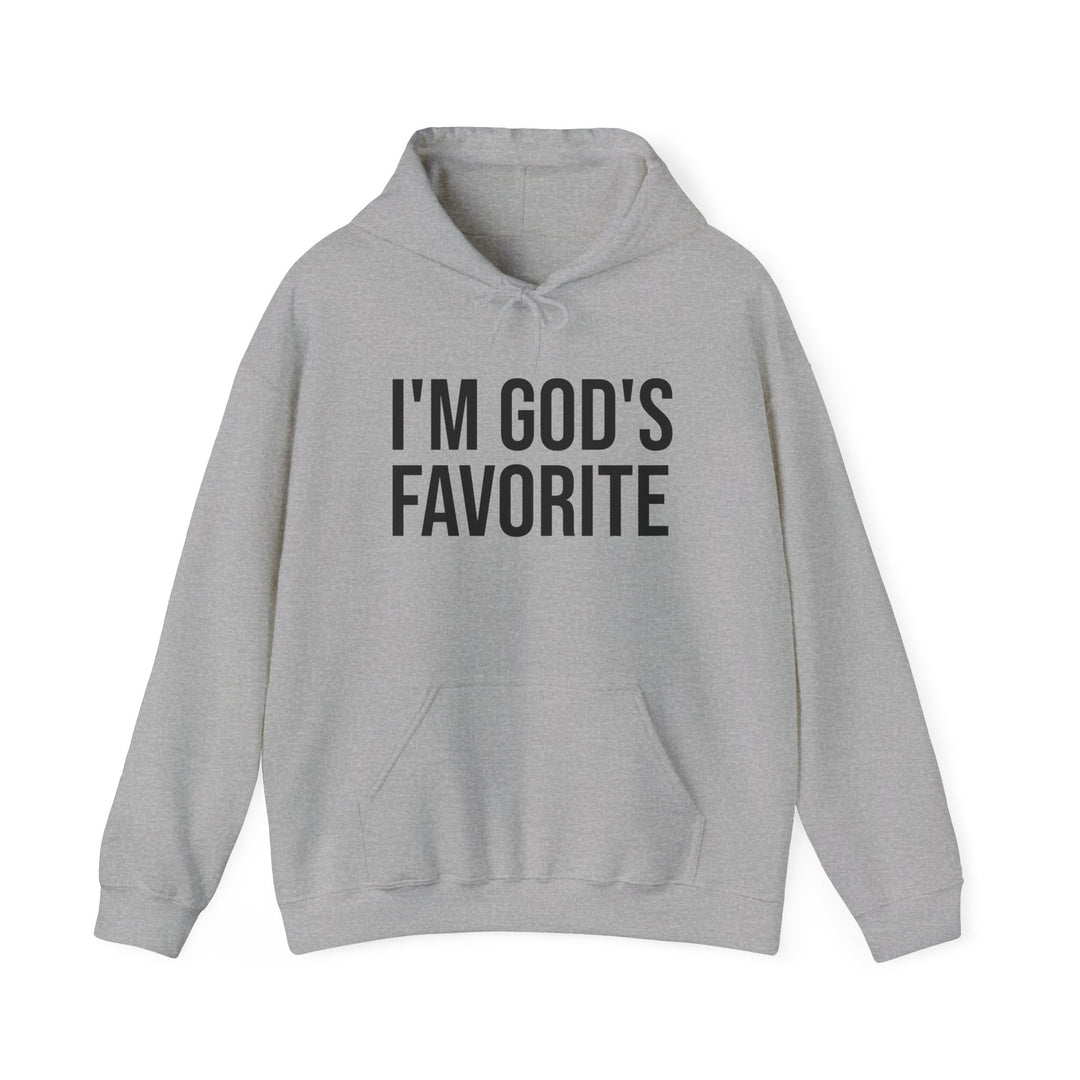 Unisex Heavy Blend™ Hooded Sweatshirt - "I'm God's Favorite" - Religious Inspiration for Everyday Wear