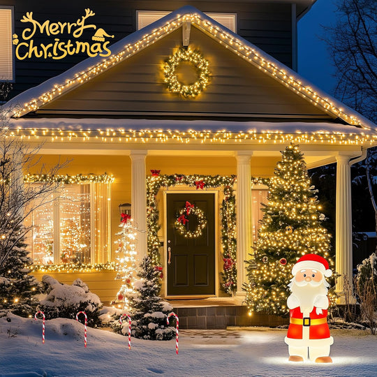 66Ft 200 LED Christmas Lights Outdoor, Warm White Christmas Tree Lights Indoor Plug In, 8 Modes Twinkle Christmas String Lights for Tree outside Bedroom Wedding Party Ceiling Home Decorations