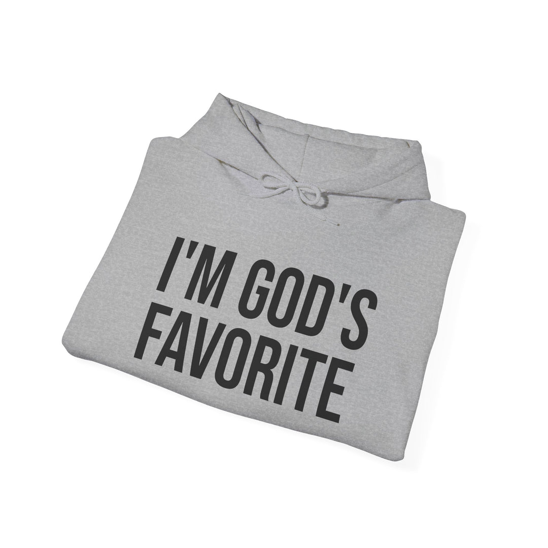 Unisex Heavy Blend™ Hooded Sweatshirt - "I'm God's Favorite" - Religious Inspiration for Everyday Wear