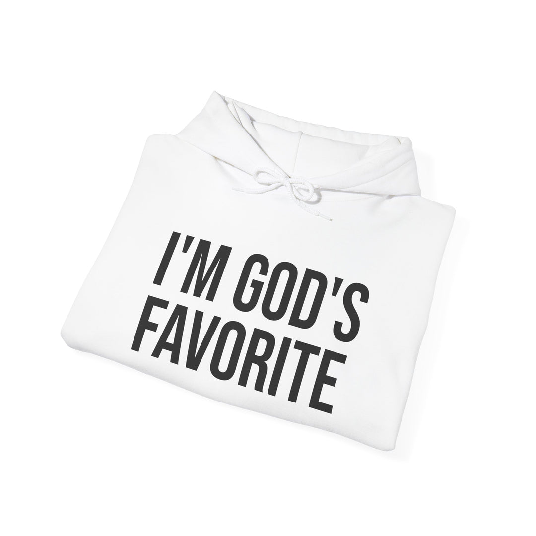 Unisex Heavy Blend™ Hooded Sweatshirt - "I'm God's Favorite" - Religious Inspiration for Everyday Wear