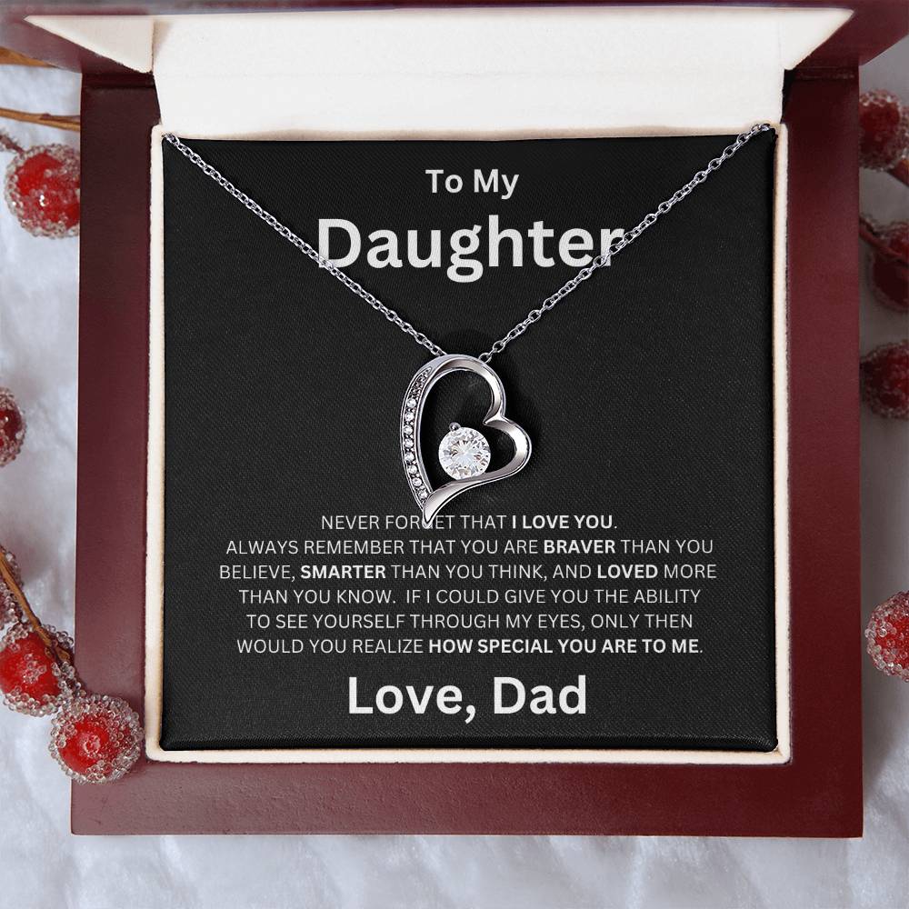 To My Daughter - Forever Love Necklace