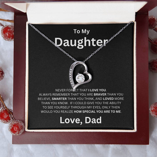 To My Daughter - Forever Love Necklace