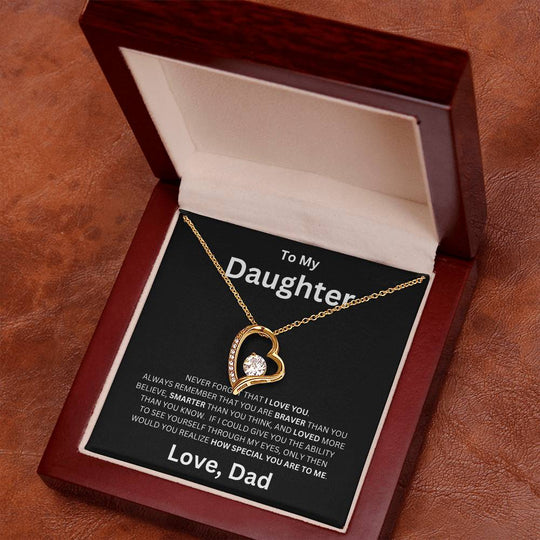 To My Daughter - Forever Love Necklace