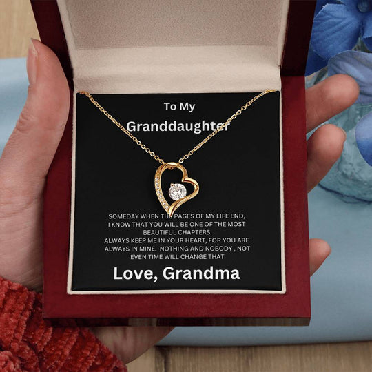 To My Granddaughter - Forever Love Necklace