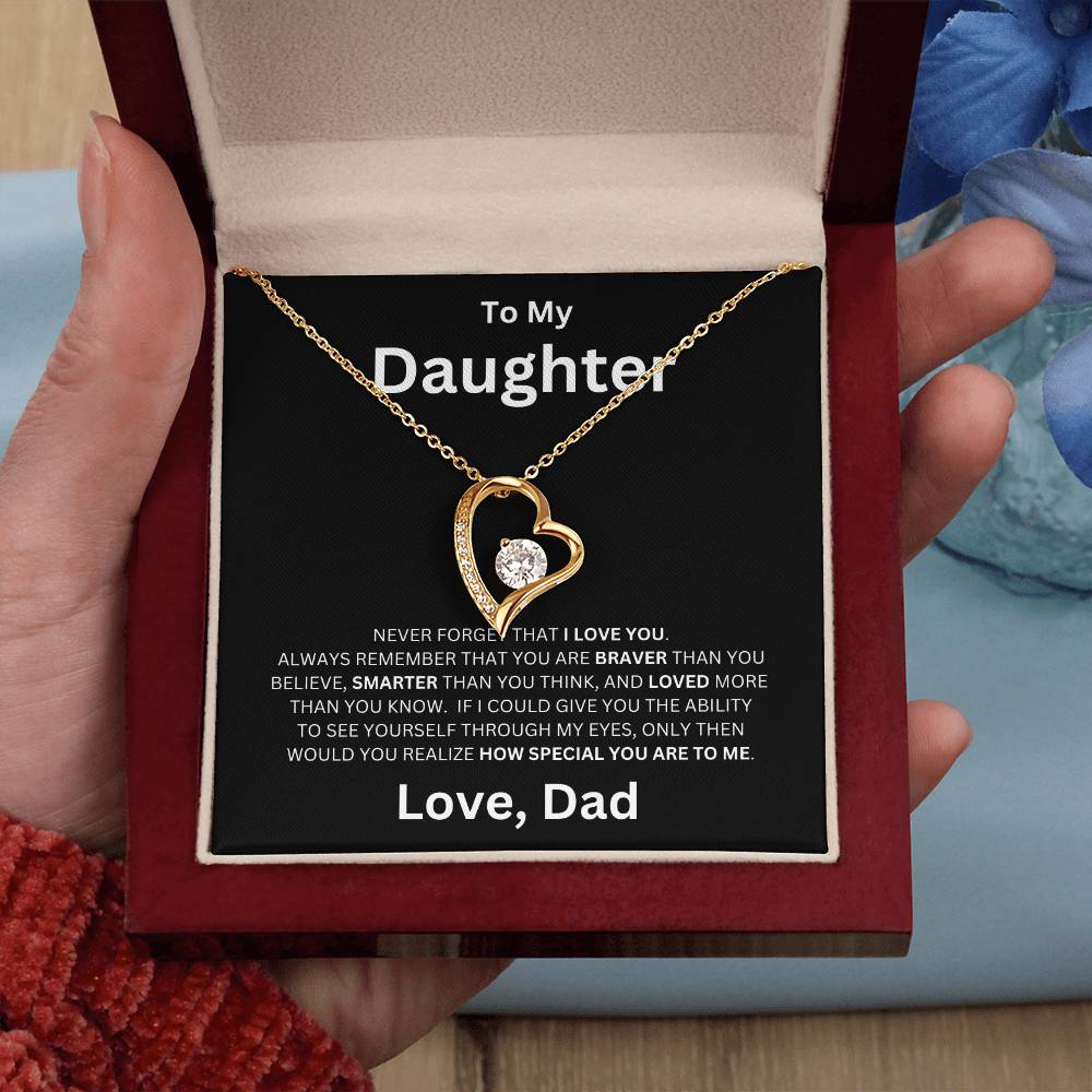 To My Daughter - Forever Love Necklace