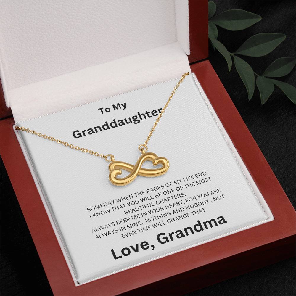 To My Granddaughter, Always Keep Me In Mind - Endless Love Necklace