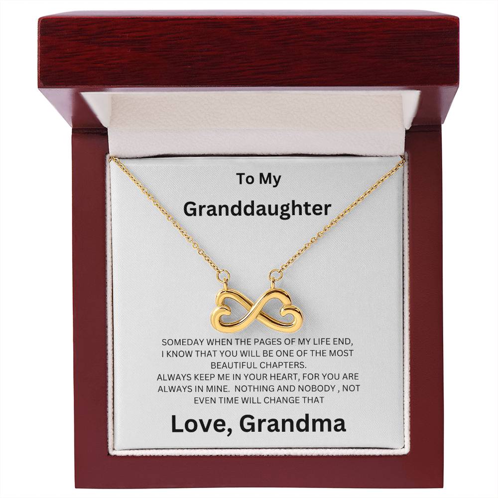 To My Granddaughter, Always Keep Me In Mind - Endless Love Necklace