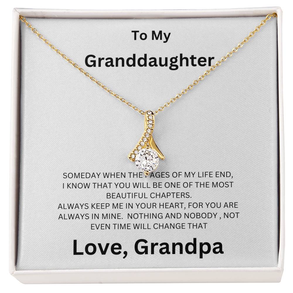 To My Granddaughter, you are always mine - Alluring Beauty Necklace