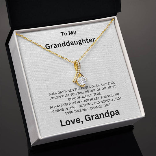 To My Granddaughter, you are always mine - Alluring Beauty Necklace