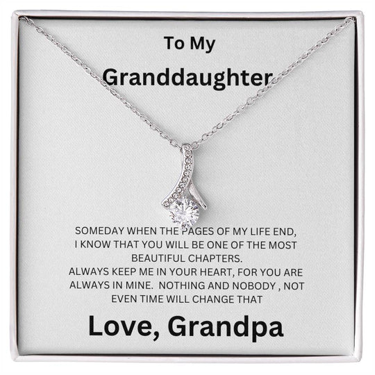 To My Granddaughter, you are always mine - Alluring Beauty Necklace