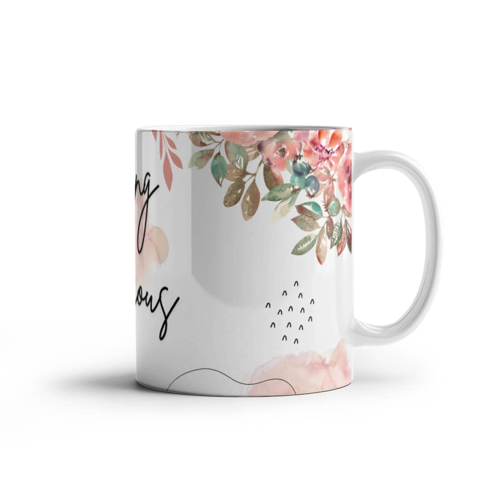 Good Morning - Flower Ceramic Mug