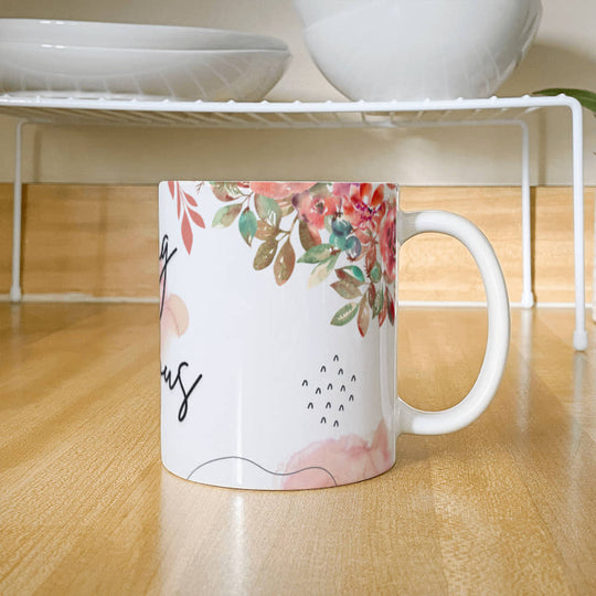 Good Morning - Flower Ceramic Mug