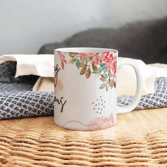 Good Morning - Flower Ceramic Mug