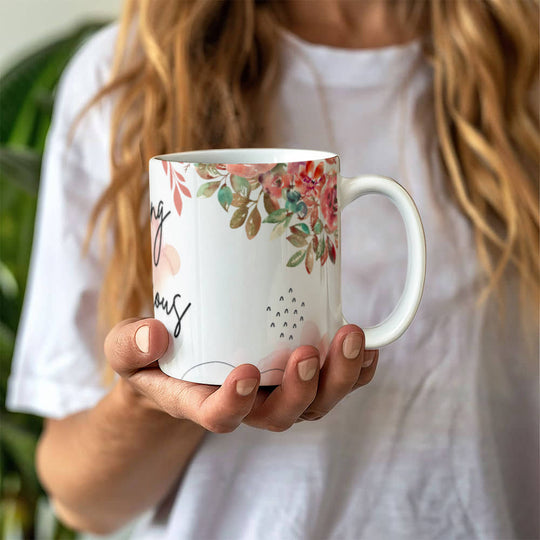 Good Morning - Flower Ceramic Mug