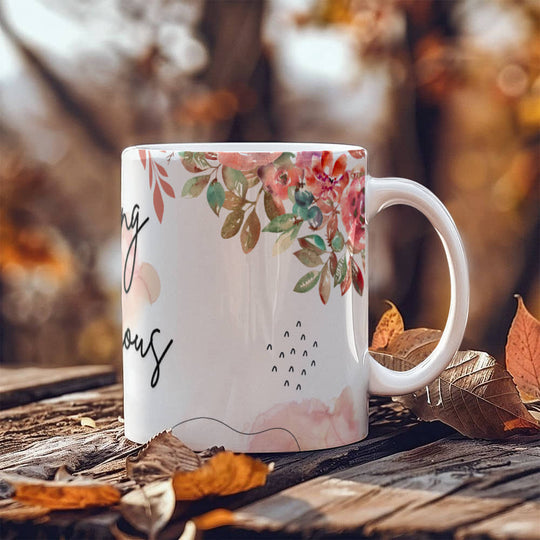 Good Morning - Flower Ceramic Mug