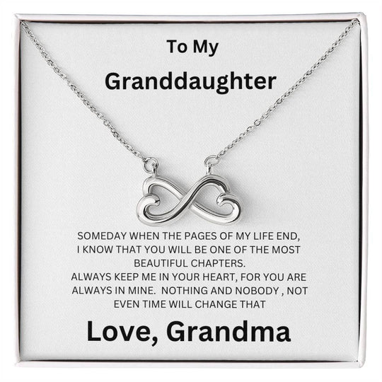 To My Granddaughter, Always Keep Me In Mind - Endless Love Necklace