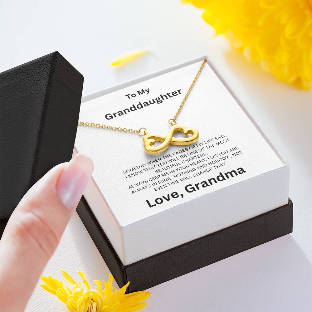 To My Granddaughter, Always Keep Me In Mind - Endless Love Necklace