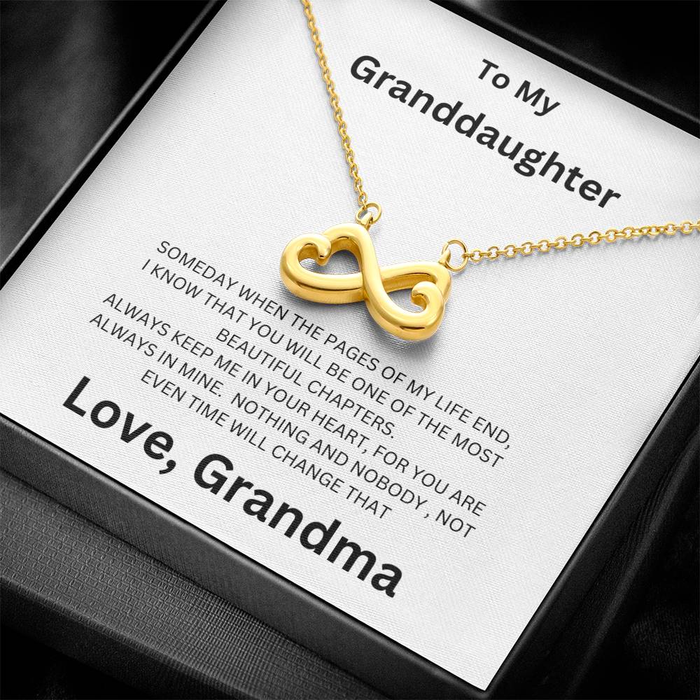 To My Granddaughter, Always Keep Me In Mind - Endless Love Necklace