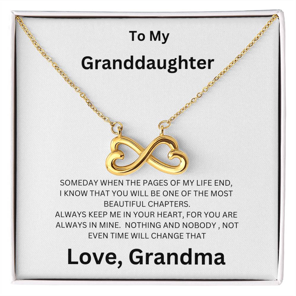 To My Granddaughter, Always Keep Me In Mind - Endless Love Necklace