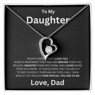 To My Daughter - Forever Love Necklace