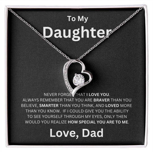 To My Daughter - Forever Love Necklace