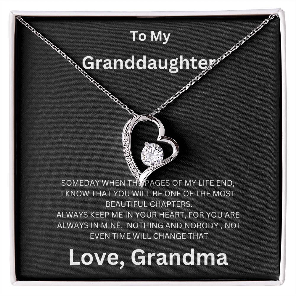 To My Granddaughter - Forever Love Necklace