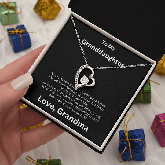 To My Granddaughter - Forever Love Necklace