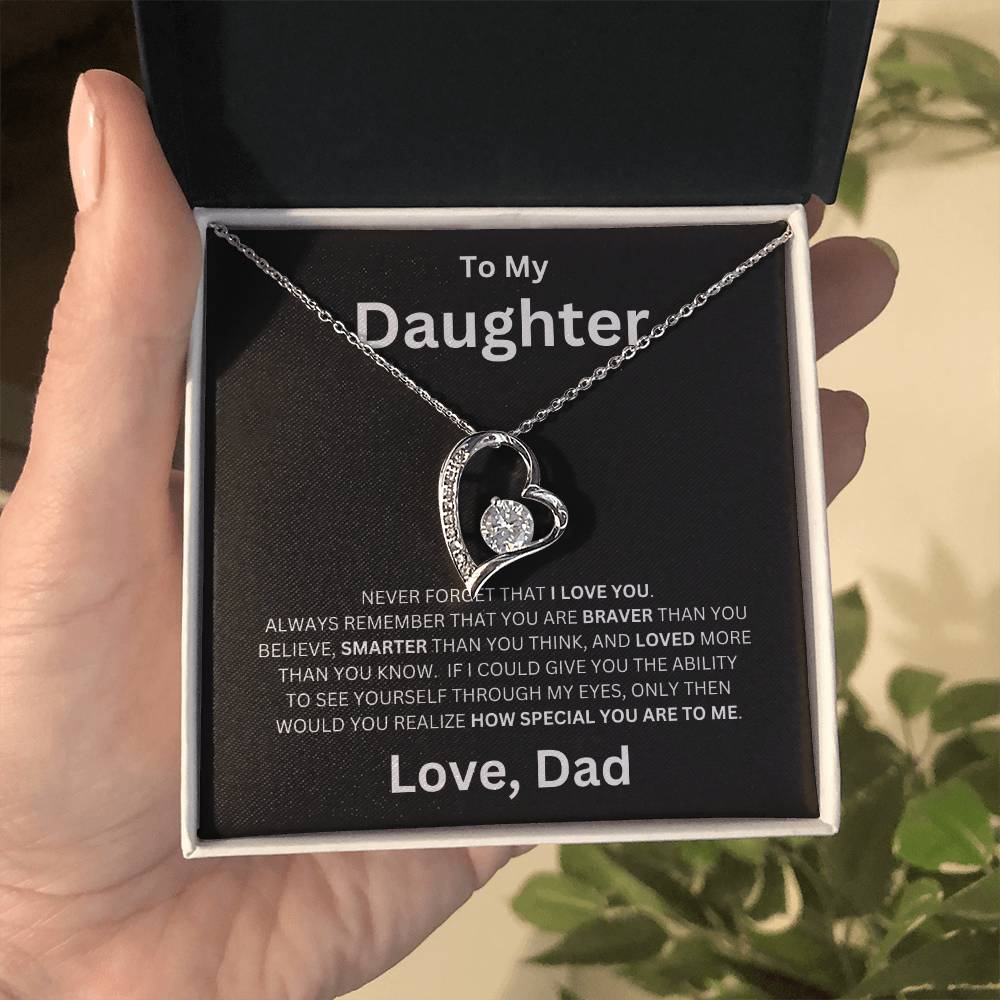 To My Daughter - Forever Love Necklace