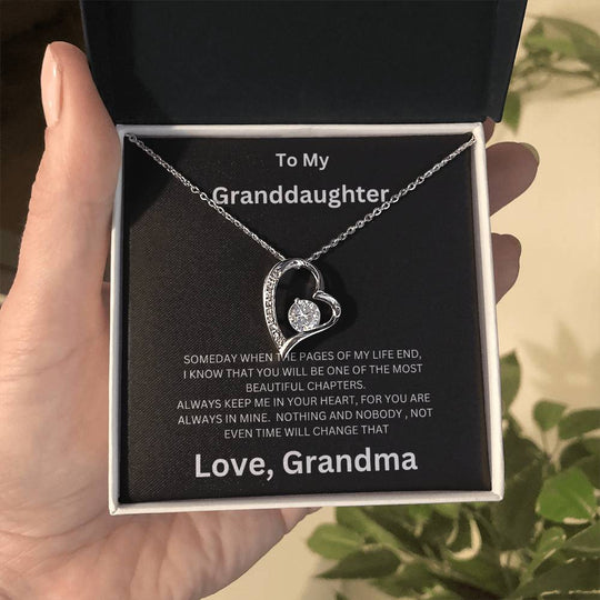 To My Granddaughter - Forever Love Necklace