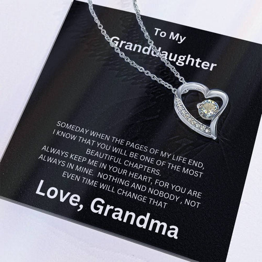 To My Granddaughter - Forever Love Necklace