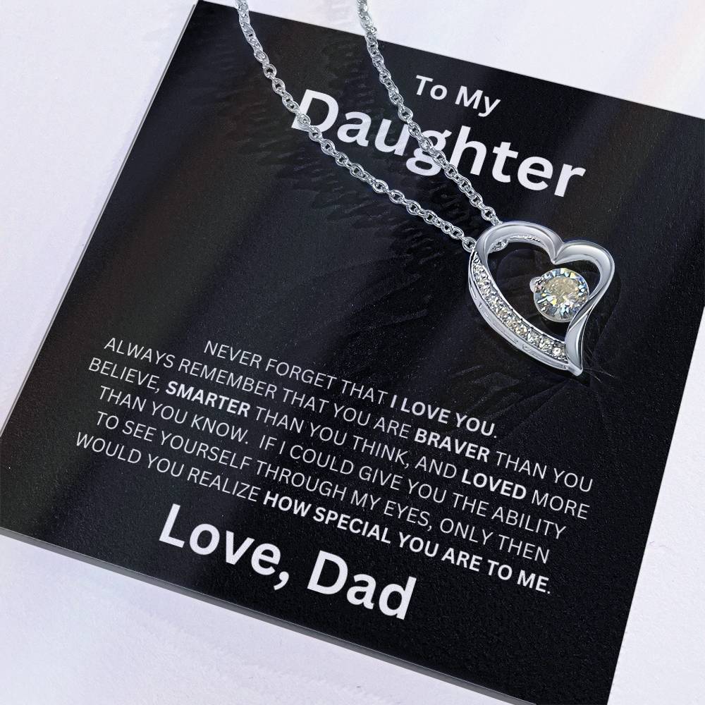 To My Daughter - Forever Love Necklace