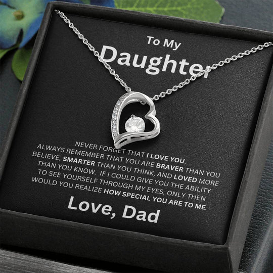 To My Daughter - Forever Love Necklace