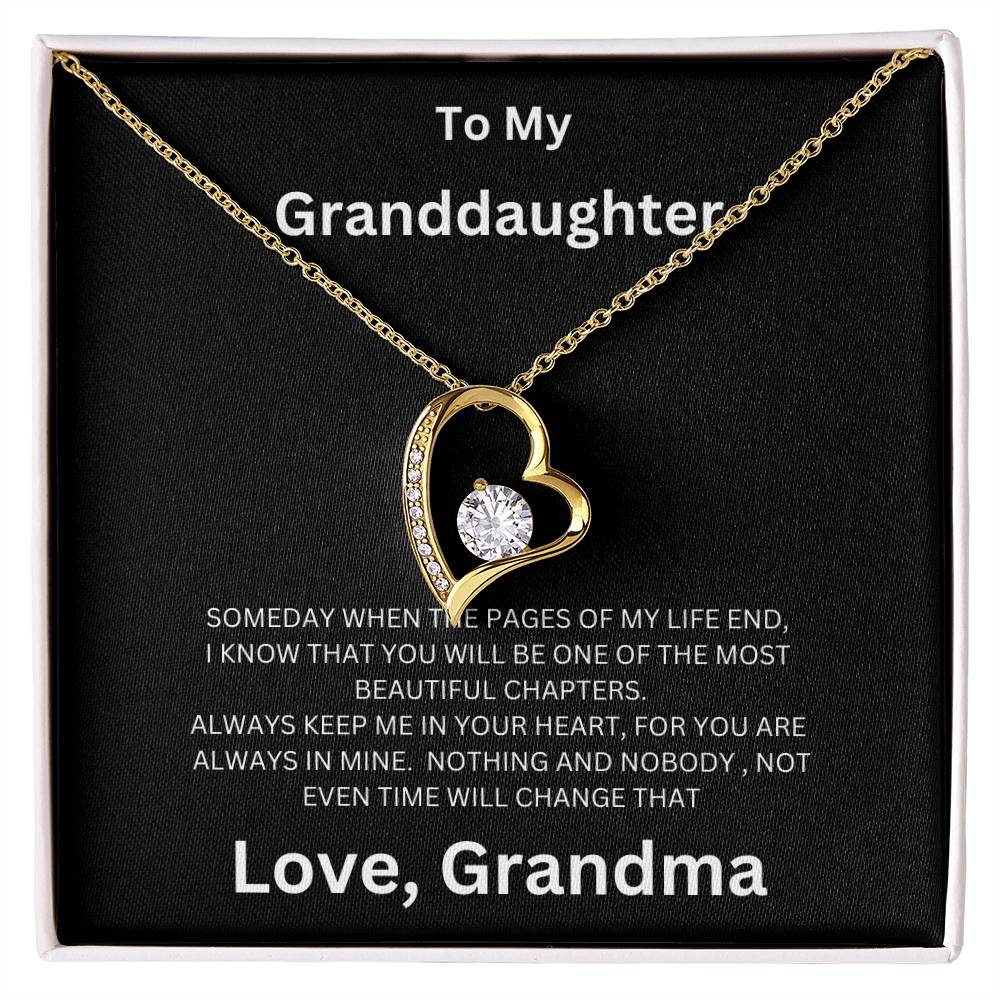 To My Granddaughter - Forever Love Necklace