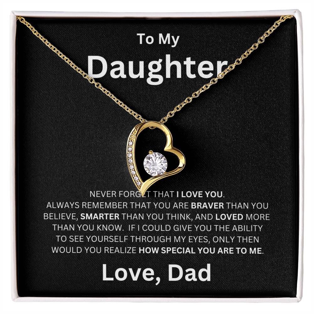 To My Daughter - Forever Love Necklace