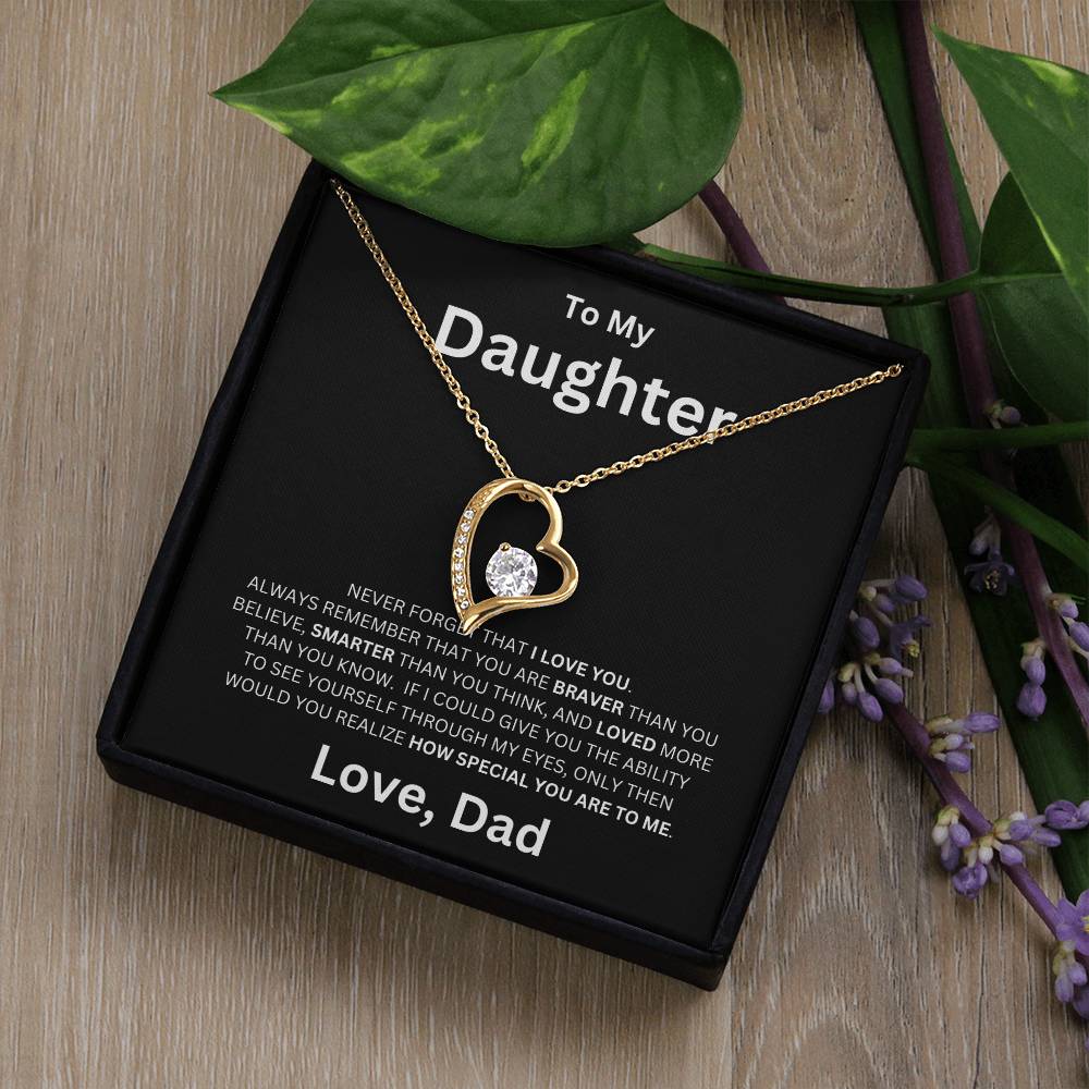 To My Daughter - Forever Love Necklace