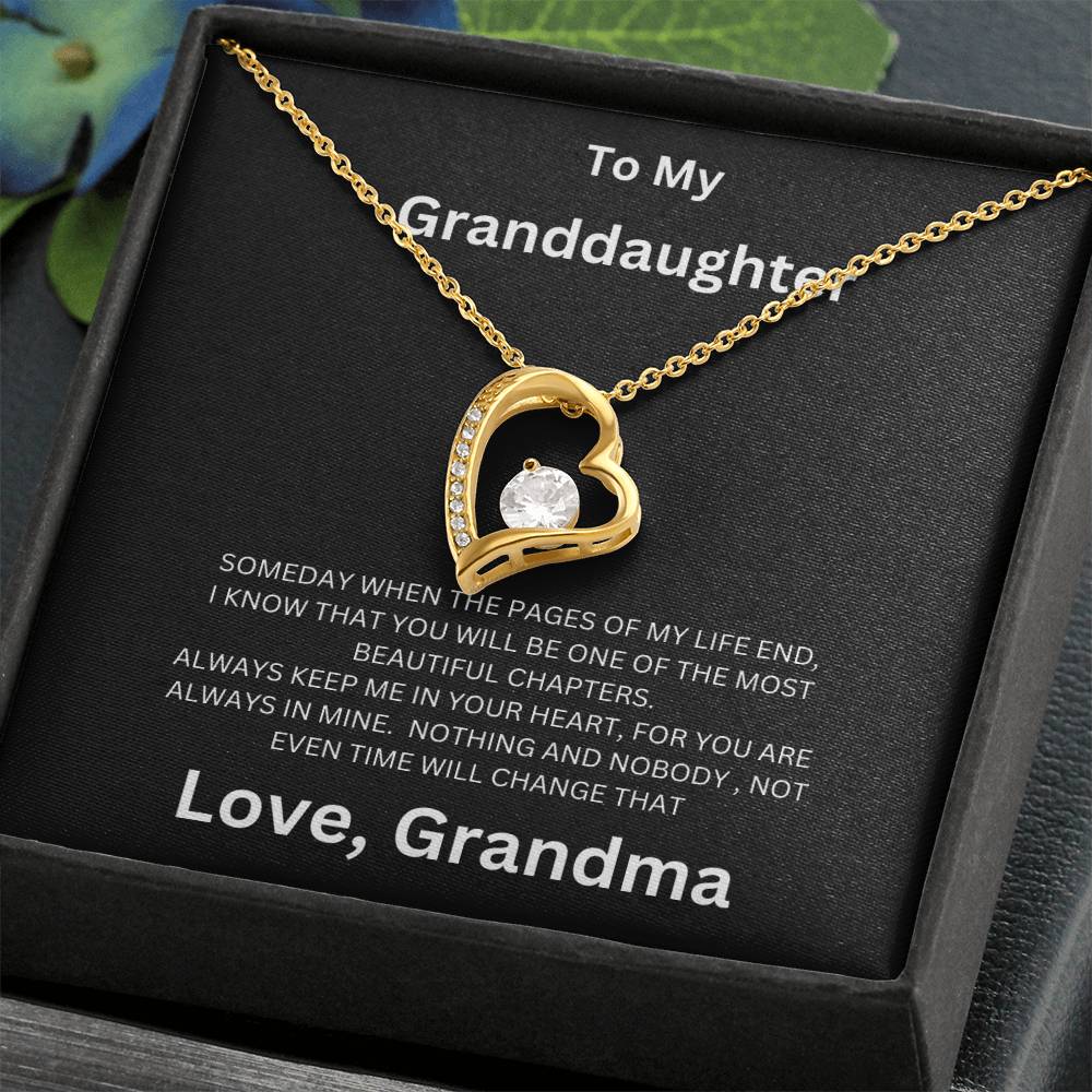 To My Granddaughter - Forever Love Necklace